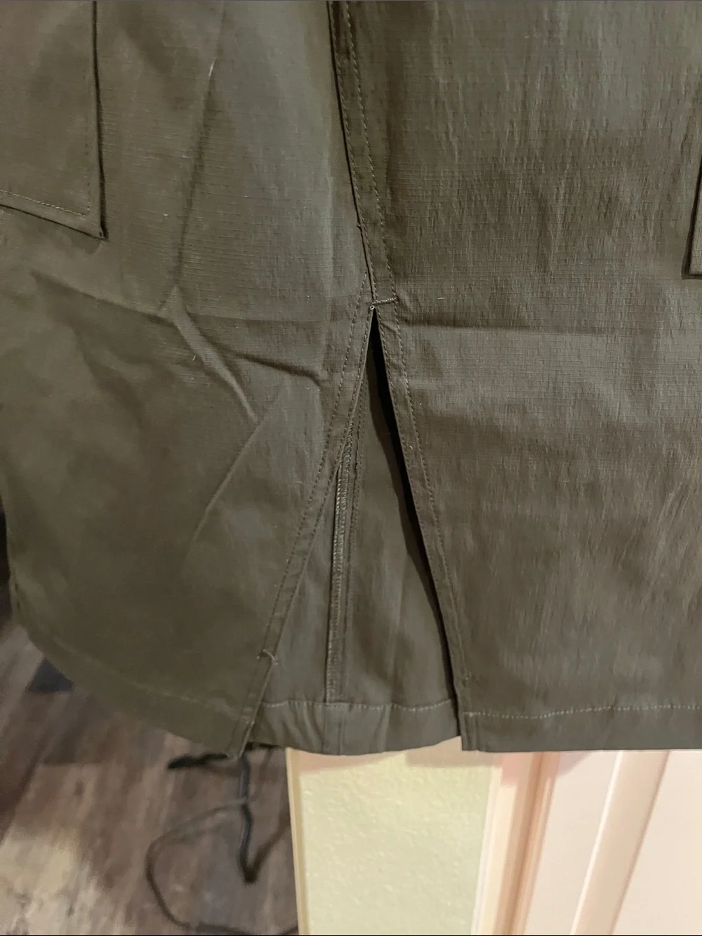 HALARA Olive Green Elastic-Waist cargo Skirt with Drawstring - Picture 8 of 11